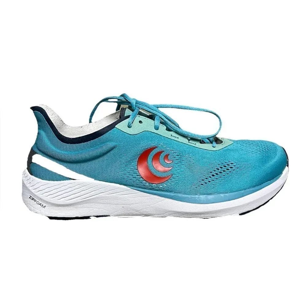 Topo Athletic Cyclone Men's Cyan/Red Running Shoes Size 11.5